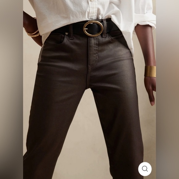 NWT! Banana Republic Slim Coated Jean - Size 35/20 Tall - Picture 4 of 9